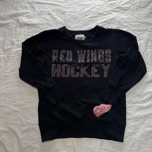 Y2k Detroit Red Wings Women's Crewneck Sweatshirt Sz XS